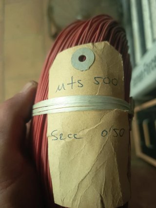 Cable eléctrico rojo 0.5 mm 500 metros