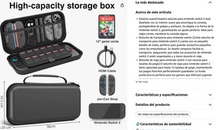 Funda para Nintendo Switch 2 Accesorios