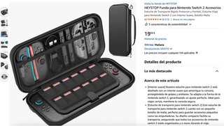 Funda para Nintendo Switch 2 Accesorios