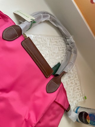 Bolso Mediano Rosa y Marrón