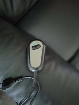 Sofá eléctrico de piel negro