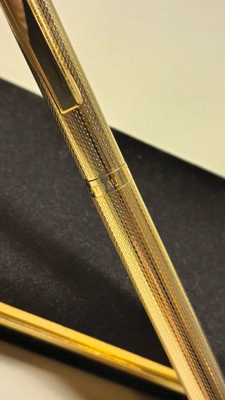 COLUMBUS PENNA SFERA Vintage PLACCATA ORO