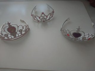 3 diademas de princesa para niña