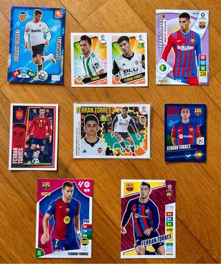 8 Cromos Ferran Torres (2 rookies)