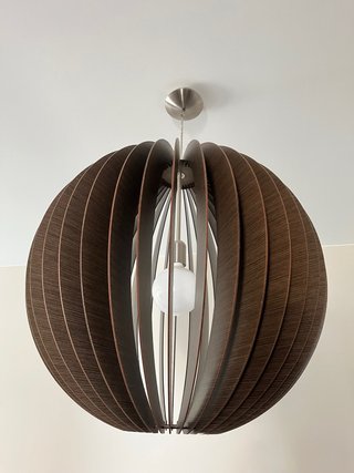 Lámpara de salón madera marrón diámetro 500mm