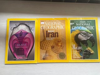 3 revistas National Geographic en Inglés