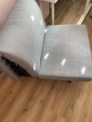 Sillón cama blanco convertible