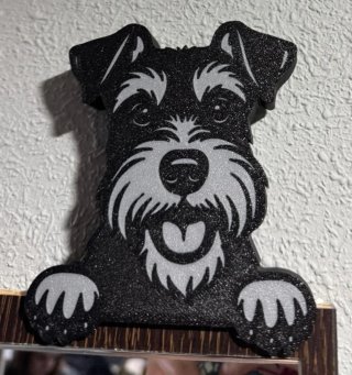 Figura Perro Schnauzer Impresa 3D