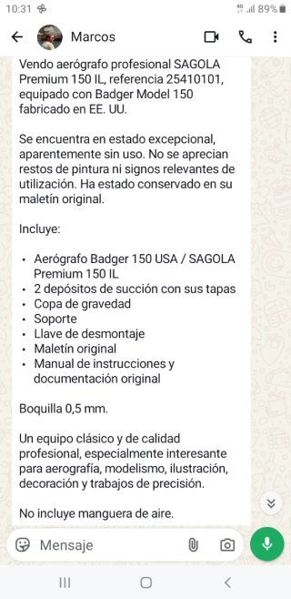 Aerógrafo Sagola Defynik Premium 150 IL
