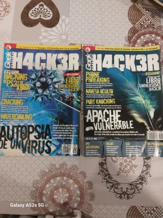 Lote de dos revistas Geek h4ck3r