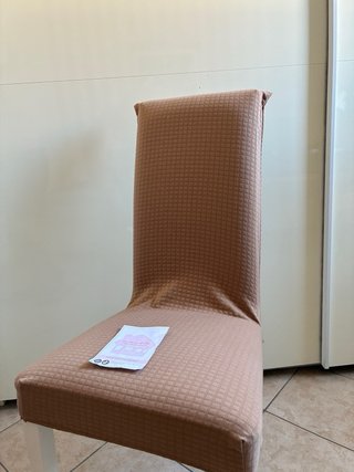 Coprisedie elasticizzati beige/marrone
