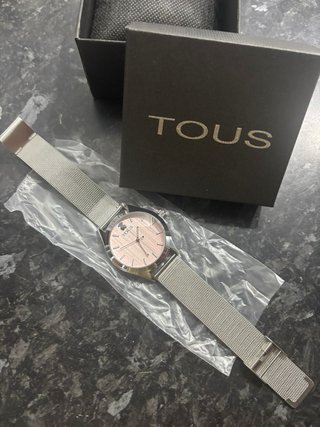 Reloj Rosa Malla Metálica