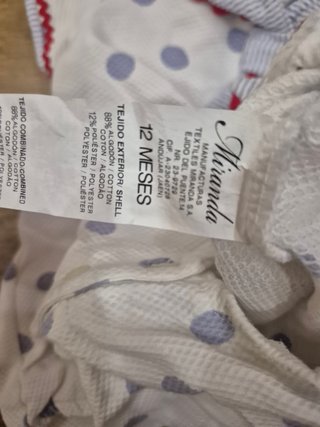 Pelele marinero Talla 12m