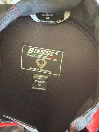 Mono BieSSe Cuero Rojo y Cordura Negro M