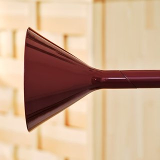 Lámpara de pie rojo oscuro 182 cm