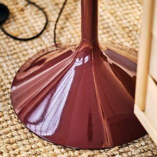 Lámpara de pie rojo oscuro 182 cm
