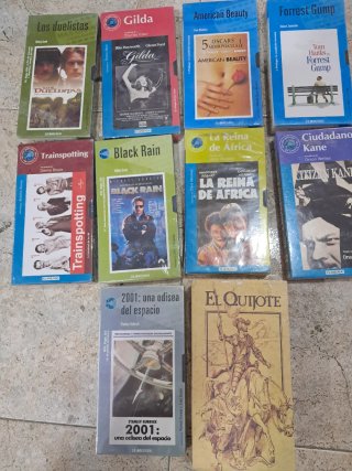 Lote 9 Cintas VHS Clásicas Precintadas