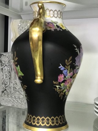 Vaso Limoges Fiori Oro