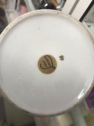 Vaso Limoges Fiori Oro