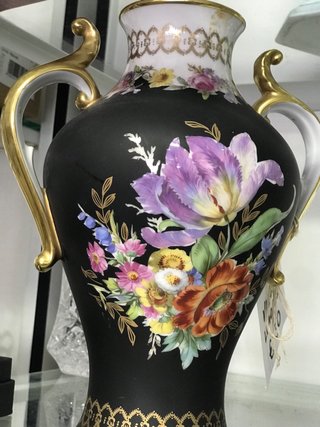 Vaso Limoges Fiori Oro