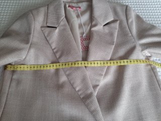 Blazer beige con brillo sutil Talla M