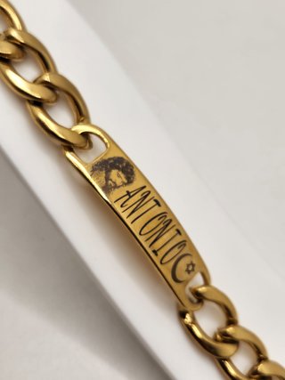 Pulsera esclava Camaron- Antonio acero chapado oro