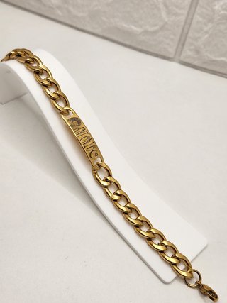 Pulsera esclava Camaron- Antonio acero chapado oro