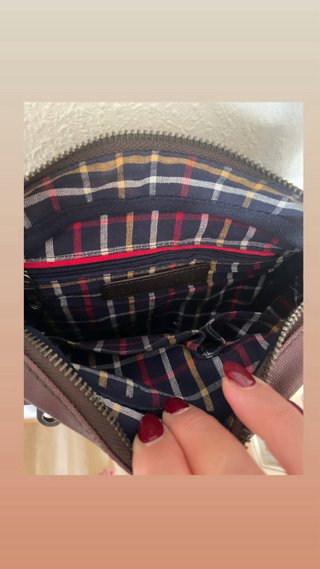 Bolso Caballero Tommy Hilfiger Marrón/Rojo