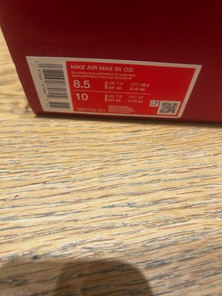 Nike Air Max 95 Levis Negra Talla 42