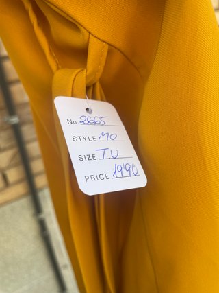 Vestido camisero mostaza NUEVO con cinturón