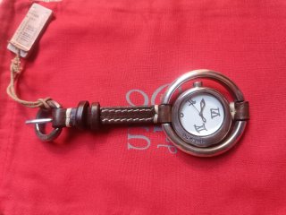 Reloj Uno de 50 Cuero Marrón y Plata
