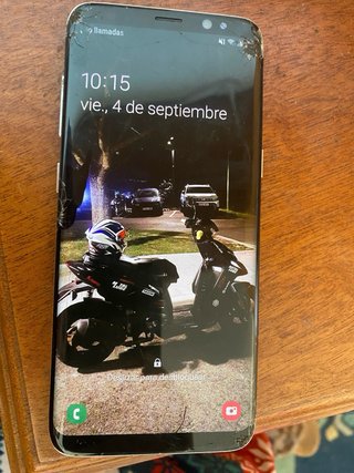Samsung Galaxy S8 Negro - Cristal Roto
