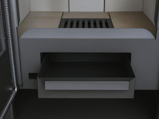 Estufa de leña con horno Quartz con Quemador