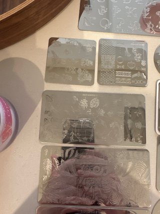 Placas de sellos para uñas con bolsa