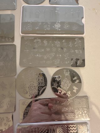 Placas de sellos para uñas con bolsa