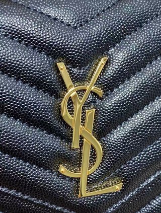 Bolso YSL Envelope Piel Negra Pequeño