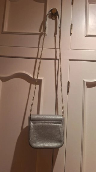 Bolso Tous Piel Pequeño Plateado