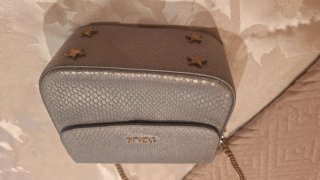Bolso Tous Piel Pequeño Plateado