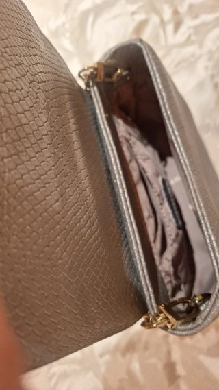 Bolso Tous Piel Pequeño Plateado