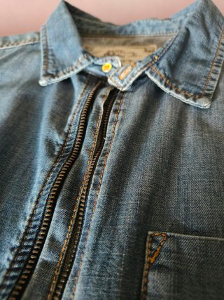 Camisa tejana con cremallera