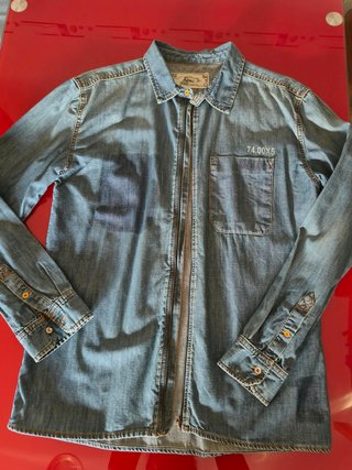 Camisa tejana con cremallera
