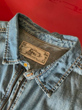 Camisa tejana con cremallera