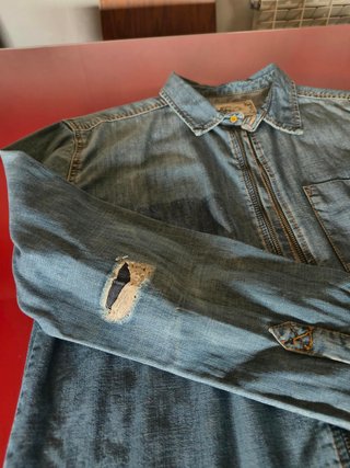 Camisa tejana con cremallera