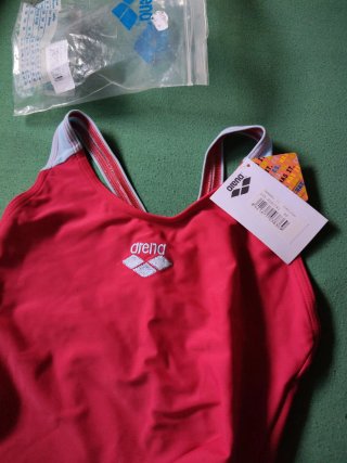 Bañador Arena Mujer Rojo