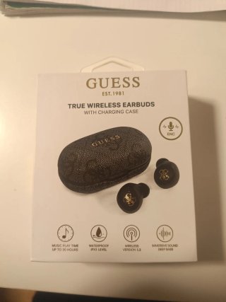 Auriculares True Wireless Guess Negro/Dorado