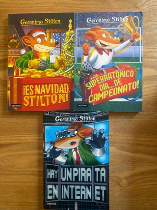 Lote 3 libros: Geronimo Stilton
