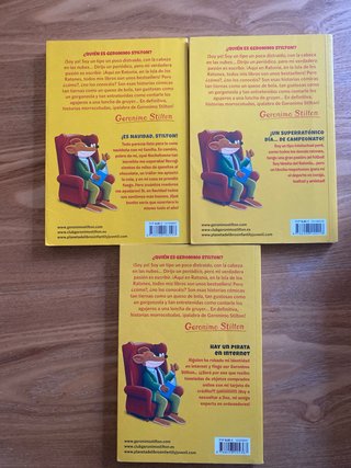 Lote 3 libros: Geronimo Stilton