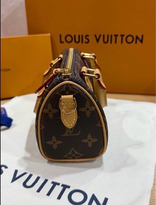 Louis Vuitton Nano Speedy Marrón