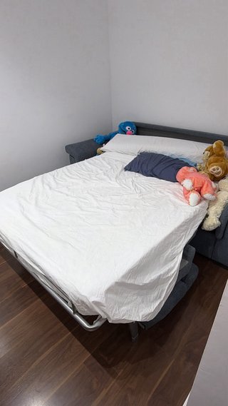 Sofá Cama gris azulado