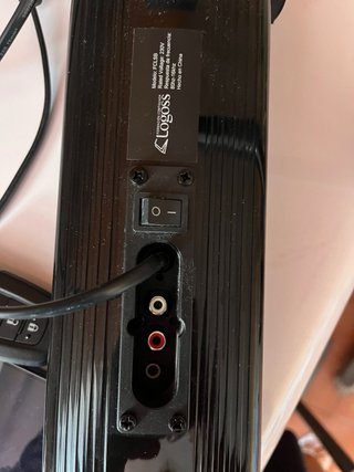 Barra de sonido Logos negra